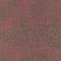 Jeweled Leaves - Spirals Aubergine Yardage Primary Image
