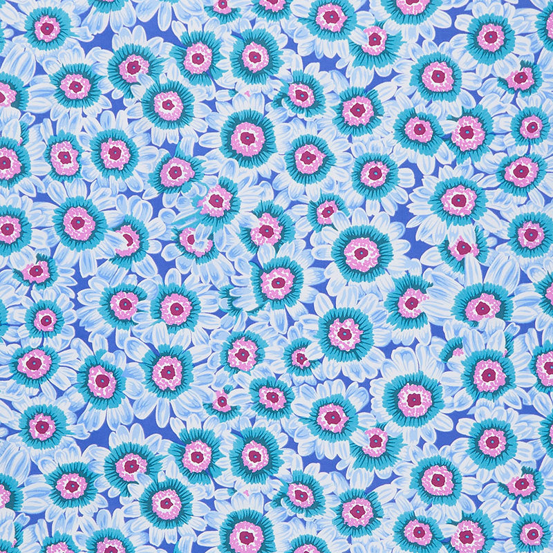 Kaffe Fassett Collective - February 2023 - Lucy Blue Yardage Primary Image