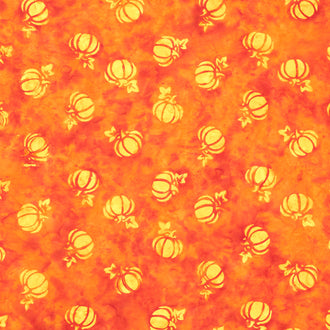 Bonfire Batiks - Pumpkins Flame Yardage