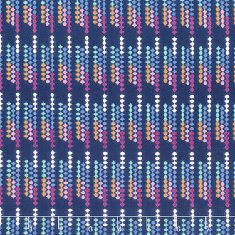 Enchanted Bloom - Trellis Royal Blue Yardage