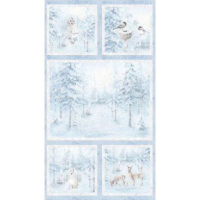 Woodland Frost - Forest Animals Multi Panel