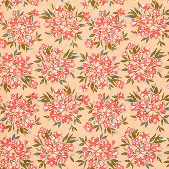 Gloria - Painted Posies Pink Yardage
