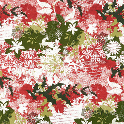 Peppermint Bark - Holiday Collage Candy Cane Yardage do not publish till 7/13 Primary Image