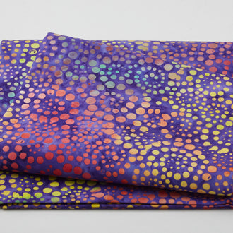 Contempo Batiks - Circle Swirl Purple 2 Yard Cut