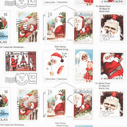 Nicholas - Santa Postage Stamps Yardage