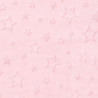 Cuddle® Embossed Star - Blush 60" Minky Yardage