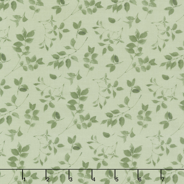 Blessed By Nature - Leaf Toss Green Yardage Primary Image