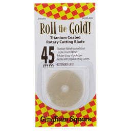 45mm Roll The Gold Titanium Rotary Blade (2 pack) Primary Image