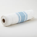 Easy Living Toweling - Center Stripe White Sky 18" Toweling Yardage