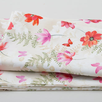 Floral Fantasy - Sweet Blossoms Red 2 Yard Cut