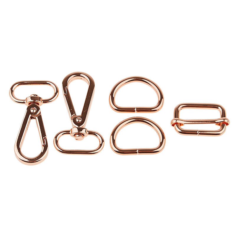 Emmaline Strap Clip with D-Ring - Set of Two Nickel