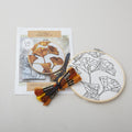 Ginkgo Leaves Botanical Embroidery Kit