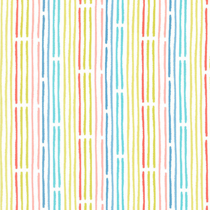 Delivered with Love - Rainbow Stripe Cloud Yardage