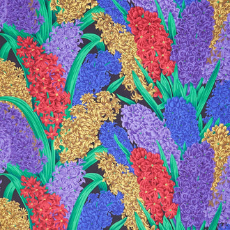 Kaffe Fassett Collective - August 2023 Cool Colorway Hyacinthus Dark Yardage