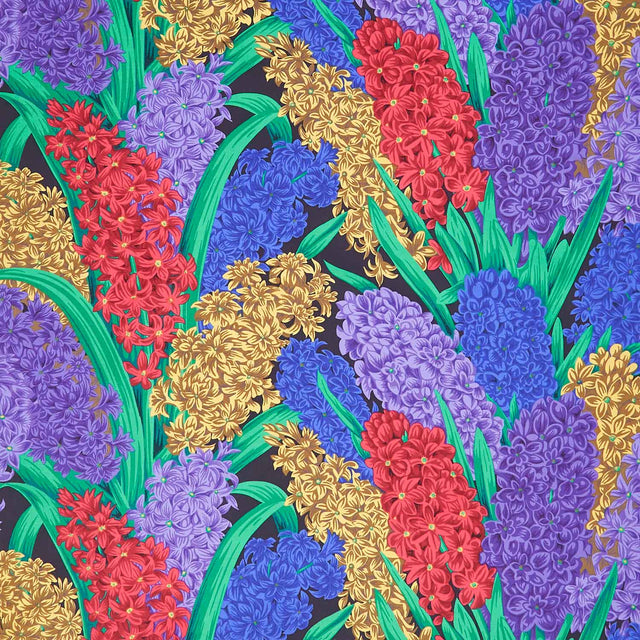 Kaffe Fassett Collective - August 2023 - Cool ColorwayHyacinthus Dark Yardage Primary Image
