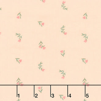 All is Well - Planted Florets Pink Yardage
