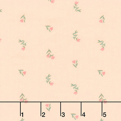 All is Well - Planted Florets Pink Yardage
