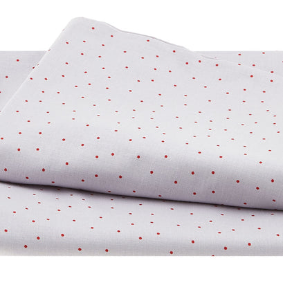 Wilmington Essentials - Pindots Gray/Red 3 Yard Cut