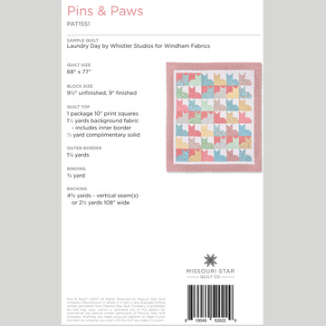Digital Download - Pins & Paws Quilt Pattern by Missouri Star Alternative View #1