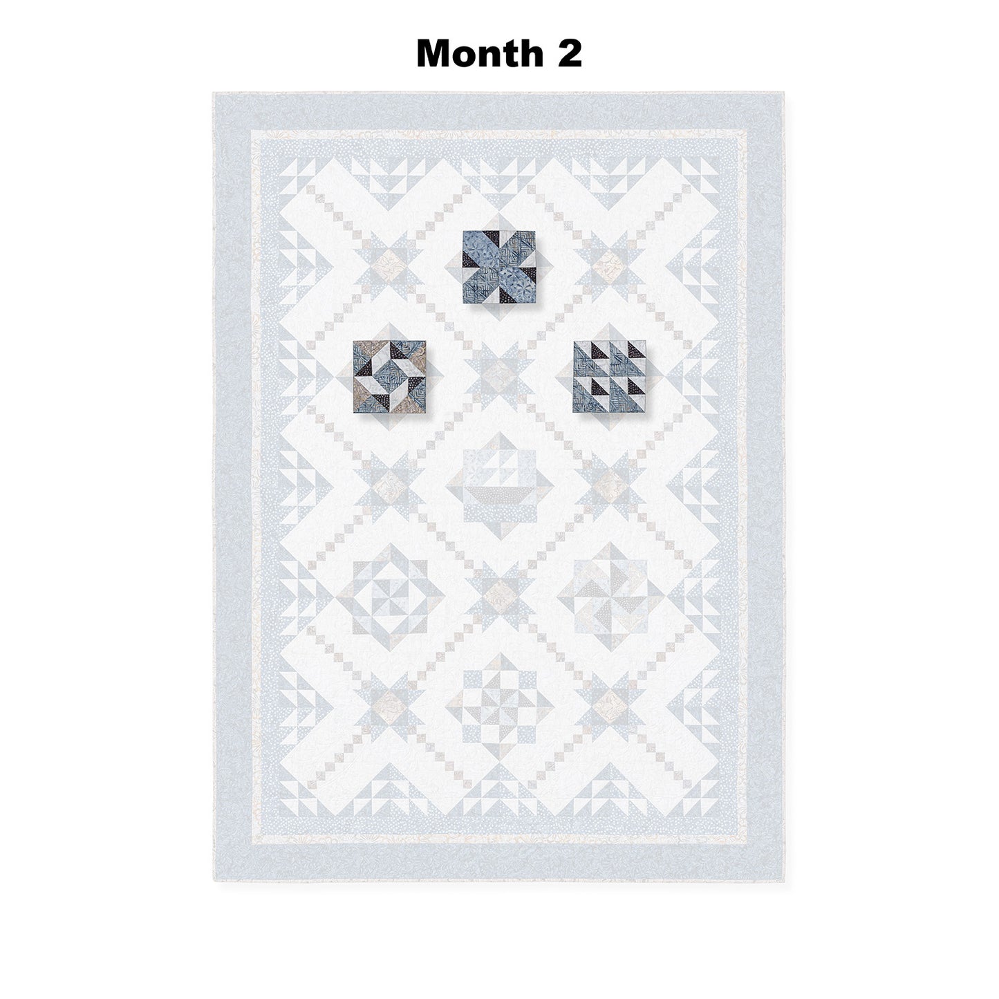 Tonga Lakeside Rough Waters Block of the Month Alternative View #3