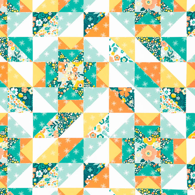 Quilt Town - Quilt Star Block Cheater Multi Yardage quilt-town-quilt-star-block-cheater-multi-yardage