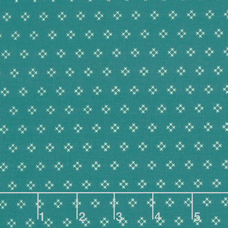 Stitch - Square Teal Yardage