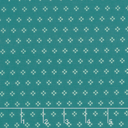 Stitch - Square Teal Yardage