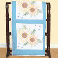 Golden Sunflowers 18" Embroidery Quilt Blocks Set Primary Image