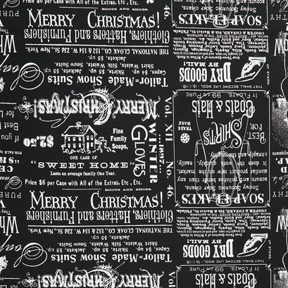 White as Snow - Snowy Soap Ads Black Yardage