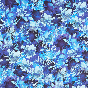 Wild Vista - Orchids Iris Yardage Primary Image