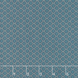 Willow Hollow - Stair Stepped Boxes Dark Blue Yardage