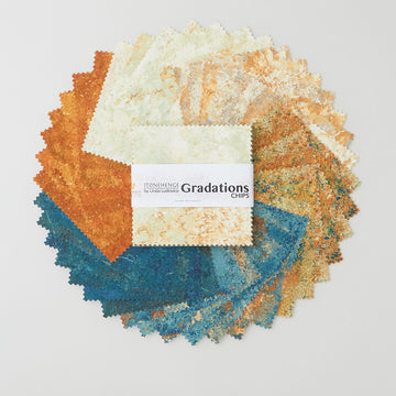 Stonehenge Gradations II - Oxidized Copper Chips (5" squares) Primary Image