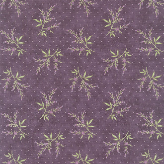 Iris and Ivy - Fresh Picked Flowers Plum Yardage