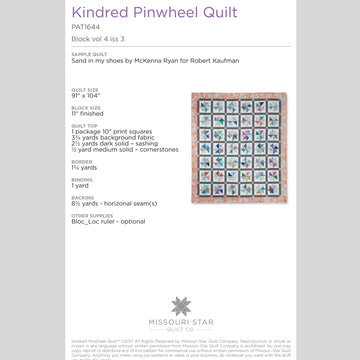 Digital Download - Kindred Pinwheels Pattern by Missouri Star Alternative View #1