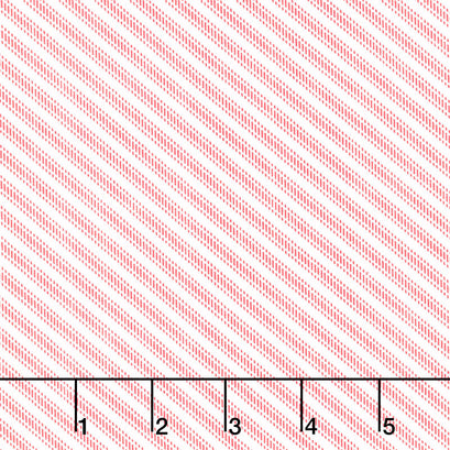 Dwell - Ticking Stripe Red Yardage