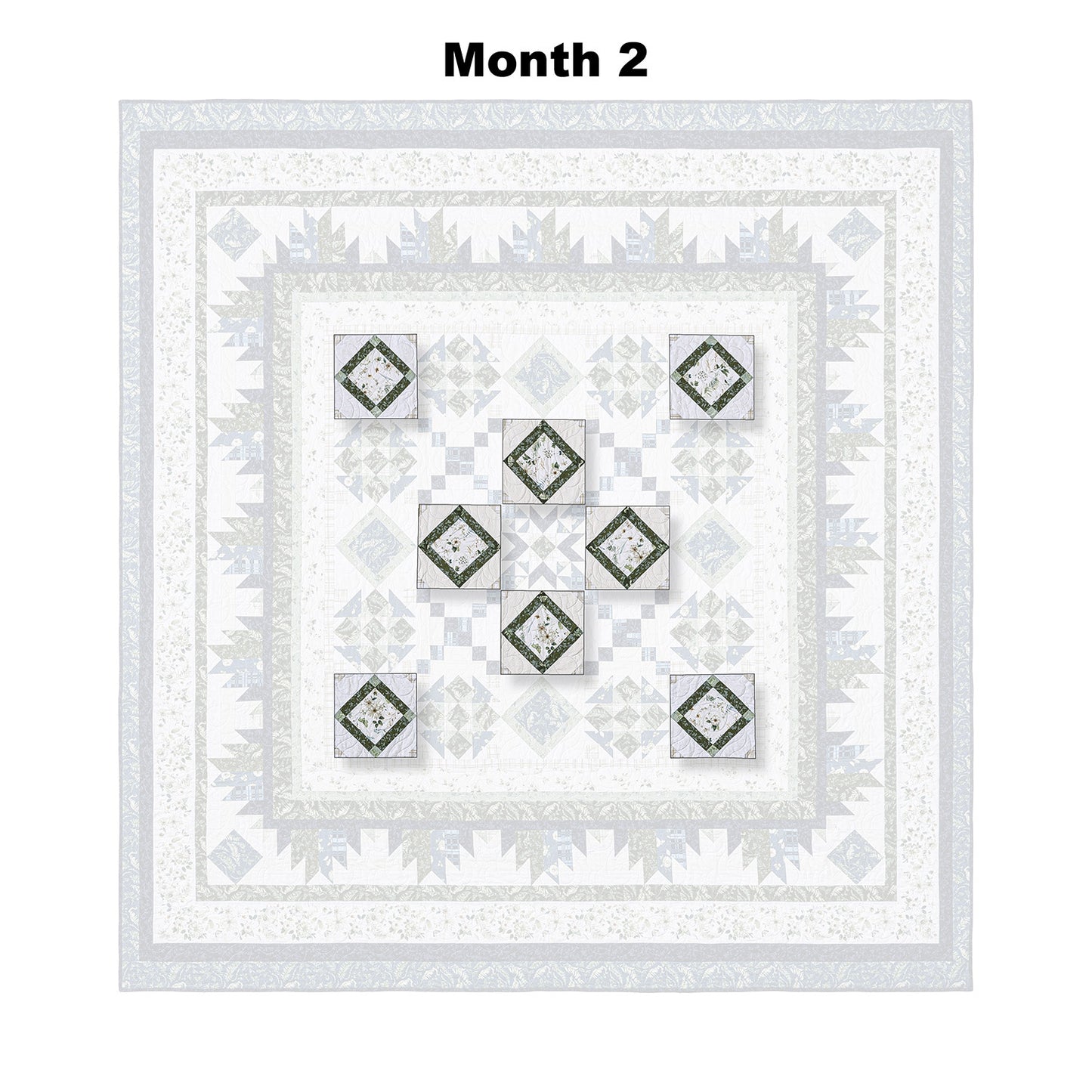 Green Fields Block of the Month Alternative View #3