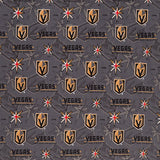 NHL - Las Vegas Knights Tone on Tone Grey Yardage Primary Image