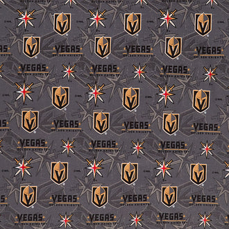 NHL - Las Vegas Knights Tone on Tone Grey Yardage