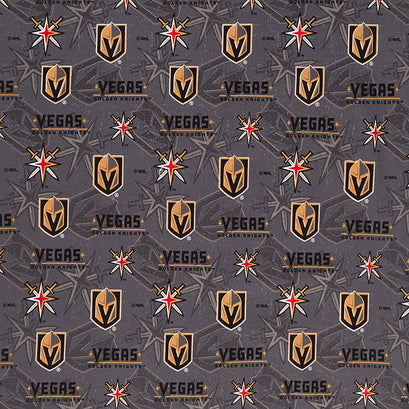 NHL - Las Vegas Knights Tone on Tone Grey Yardage
