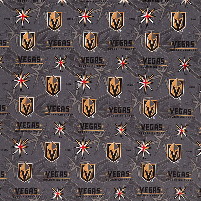 NHL - Las Vegas Knights Tone on Tone Grey Yardage Primary Image