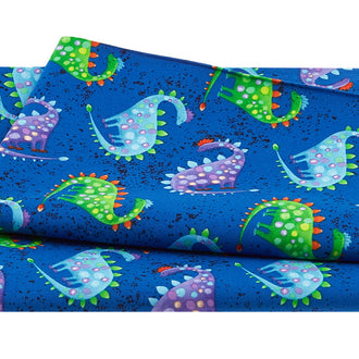 Dinosaur Kingdom - Bright Dinosaurs Blue 2 Yard Cut