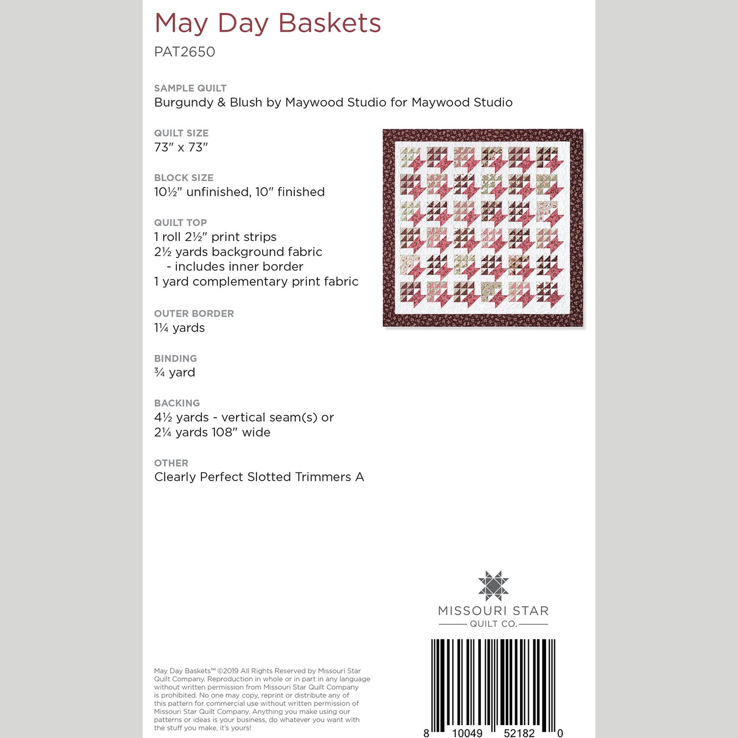 Digital Download - May Day Baskets Quilt Pattern by Missouri Star Alternative View #1