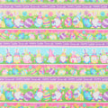 Hoppy Easter Gnomies - Novelty Gnomie Stripe Multi Yardage Primary Image