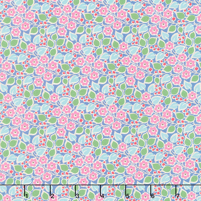 Pie in the Sky - Topsy Turvy Blue Yardage