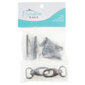 The Flora Wristlet Bag Hardware Kit - Gunmetal Alternative View #1