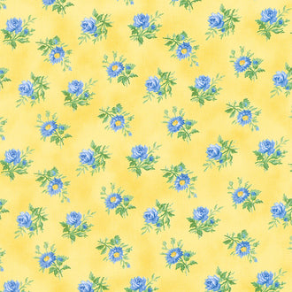 Summer Breeze 2023 - Tossed Bouquets Yellow Yardage