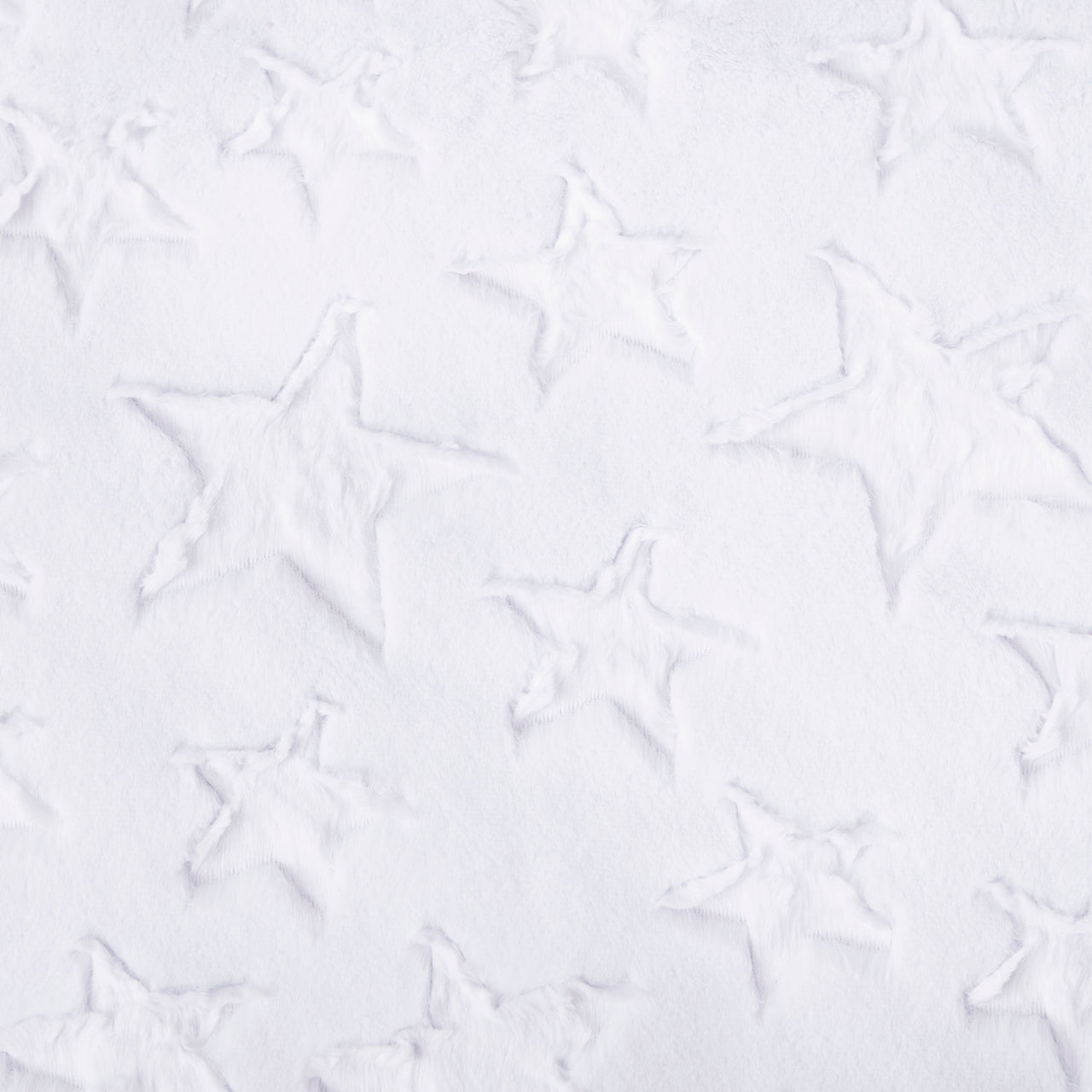 Luxe Cuddle® - Stars Snow Yardage Primary Image