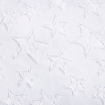Luxe Cuddle® - Stars Snow Yardage Primary Image