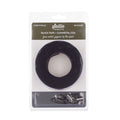 Sallie Tomato #3 Nylon Zipper Tape & Pulls - Black with Gunmetal Coil