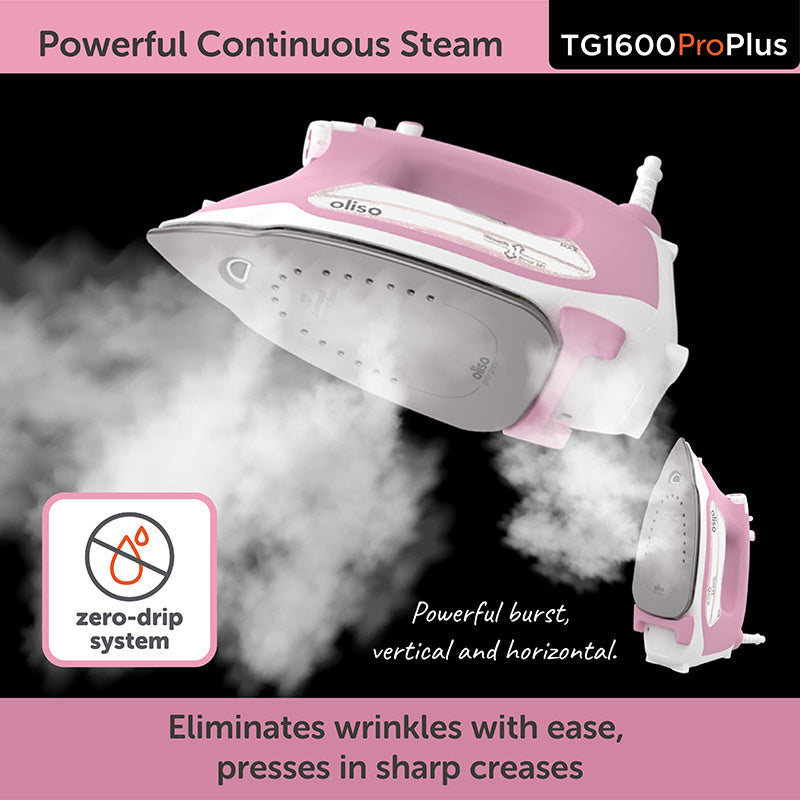 Oliso® TG1600Pro+ Smart Iron® - Pink Alternative View #6